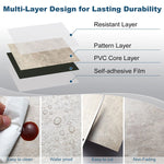 Charger l'image dans la visionneuse de galerie, 12" x 12" Luxury Vinyl Tile, Self-adhesive Vinyl Flooring (Set of 50)