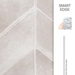 Charger l'image dans la visionneuse de galerie, Smart Tiles Chevron Viby Pink Peel and Stick Backsplash Tiles 11.43 in x 9 in (4-Pack, 2.86 sq.ft.)