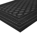 Charger l'image dans la visionneuse de galerie, TrafficMaster Black 2 ft. x 5 ft. Embossed Polyester Needlepunch Runner Floor Mat – Non-Slip Indoor Outdoor Entrance Runner