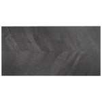 Load image into Gallery viewer, Ivy Hill Tile Montgomery Chevron Black Porcelain Tile – 0.39 inch Thick, 24 inch x 48 inch, 15.49 sq.ft/Case – Matte Finish