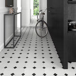 Load image into Gallery viewer, Merola Tile Betera Blanco Porcelain Tile – 0.31 inch Thick, 13.13 inch x 13.13 inch, 10.98 sq.ft/Case – Matte Glazed Marble Look Finish