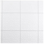 Load image into Gallery viewer, Merola Tile Triplex Valverde White 7-3/4 inch x 7-3/4 inch Ceramic Wall Tile (11.11 sq. ft./Case) – Textured Semi-Gloss Finish