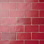 Load image into Gallery viewer, Merola Tile Antic Special Red Moon Ceramic Wall Tile 0.38 inch Thick 3 inch Wide 4 sq. ft. per Case – Glazed Handmade Subway Finish