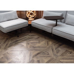 Load image into Gallery viewer, Lifeproof Mountainside Oak Dark Brown Wood Look 12.95 in. W x 50.79 in. L 8 mm Luxury Vinyl Tile Flooring (27.41 sq.ft./case)
