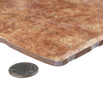 Load image into Gallery viewer, Merola Tile Costa Marron 7.75 inch x 7.75 inch Ceramic Floor and Wall Tile – 11.11 sq ft per Case, Rustic Stone Look Matte Finish