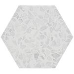 Charger l'image dans la visionneuse de galerie, Ivy Hill Tile Fusion Hex Gray Terrazzo 9 inch x 10.5 inch Matte Porcelain Floor and Wall Tile 8.07 sq ft per Case Hexagon