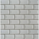 Load image into Gallery viewer, Segment Stone 3 in. x 6 in. Glossy Ceramic Inverted Beveled Wall Tile