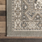 Load image into Gallery viewer, Daye Traditional Tiled Power Loom Performance Grey/Beige Rug