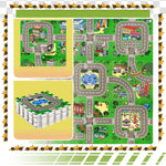 Charger l'image dans la visionneuse de galerie, Sorbus Floor Traffic Play Mat Interlocking Set 9 Piece – Kids Foam Puzzle Floor Play Mat