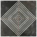 Load image into Gallery viewer, Merola Tile Kings Rombos 17-5/8 inch x 17-5/8 inch Ceramic Floor and Wall Tile (11.02 sq. ft./Case) – Glazed Encaustic-Inspired Finish