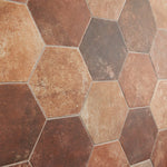 Load image into Gallery viewer, Ivy Hill Tile Hayes Marron 8 inch x 9.44 inch Matte Porcelain Floor and Wall Tile – 9.84 Sq. Ft. per Case, Hexagon Tile, Matte Finish