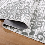 Load image into Gallery viewer, Polyester Machine Washable Oriental Light Grey Area Rug