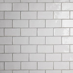 Load image into Gallery viewer, Merola Tile Chester Bianco 3 inch x 6 inch Ceramic Wall Tile – 5.72 sq. ft. per Case, Glossy Smooth Finish
