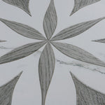 Charger l'image dans la visionneuse de galerie, Merola Tile Llama Flower Loire Silver Smoke Porcelain Tile – 0.38 inch Thick, 8.63 inch x 9.88 inch, 11.5 sq.ft/Case – Mixed Texture Floral Finish