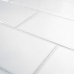 Charger l'image dans la visionneuse de galerie, Illume Cloud White 3 in. x 6 in. Glossy Ceramic Wall Tile