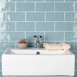 Load image into Gallery viewer, Merola Tile Castillo Sky 3 inch x 6 inch Ceramic Wall Tile – 5.72 sq.ft./case Glossy Handmade Look