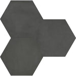 Charger l'image dans la visionneuse de galerie, Anatolia Artisano Nero 7 inch x 8 inch Hexagon Matte Porcelain Tile – 2.8 sq.ft. per Case