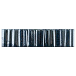 Charger l'image dans la visionneuse de galerie, Merola Tile Joliet Prisma Sapphire 3 inch x 12 inch Ceramic Wall Tile 10.92 sq ft/case – Glossy 3D Fluted Finish