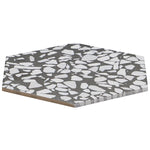 Load image into Gallery viewer, Ivy Hill Tile Fusion Hex Black Terrazzo 9 inch x 10.5 inch Matte Porcelain Floor and Wall Tile 8.07 sq ft per Case Hexagon
