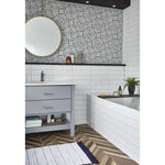 Charger l'image dans la visionneuse de galerie, Blanc 4 in. x 16 in. Glossy Ceramic Subway Tile