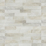 Load image into Gallery viewer, Merola Tile Ordino White Porcelain Tile 0.34 inch Thick 3.25 inch x 17.5 inch 9.6 sq. ft./Case Textured Stone Look Wall Tile