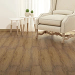 Load image into Gallery viewer, Walnut Brown Laminate Plank Flooring – 6" x 36", 0.08" Thick, PVC, 54 Sq. Ft., DIY-Friendly