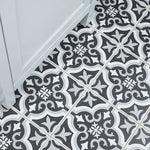 Charger l'image dans la visionneuse de galerie, Merola Tile Harmonia Kings Marrakech Blue Ceramic Floor and Wall Tile 13 inch Width 13 inch Length 12.19 sq ft/case Patterned Matte Finish