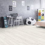 Load image into Gallery viewer, TrafficMaster Highwood Oak 10mm x 7.6 in. W x 54.45 in L Light White Wood Look Laminate Flooring (22.98 sq.ft./case)
