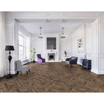 Load image into Gallery viewer, Lifeproof Mountainside Oak Dark Brown Wood Look 12.95 in. W x 50.79 in. L 8 mm Luxury Vinyl Tile Flooring (27.41 sq.ft./case)