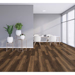 Load image into Gallery viewer, TrafficMaster Cabin Hickory 10mm x 6.26-inch W x 54.45-inch L Dark Brown Laminate Flooring (18.94 sq.ft./case)