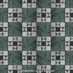 Charger l'image dans la visionneuse de galerie, Merola Tile Renaissance Emerald Porcelain Tile 0.35 inch Thick 7.88 inch x 7.88 inch 6.3 sq. ft./Case Matte Marble Look Floor and Wall Tile