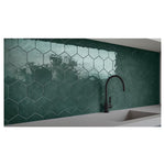 Load image into Gallery viewer, Anatolia Teramoda Emerald Hexagon Glossy Pressed Ceramic Wall Tile 6 inch – 6.67 sq.ft./case Glossy Green