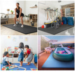 Charger l'image dans la visionneuse de galerie, CAP Barbell 24 inch x 24 inch x 1 inch Thick Double-Sided Diamond Pattern Puzzle Tiles – 6 Piece EVA Foam Gym Flooring Set Covering 24 sq. ft.