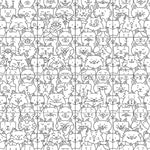 Load image into Gallery viewer, Merola Tile Oh My Cat Porcelain Floor and Wall Tile 9.75 inch x 9.75 inch x 0.4 inch – 10.88 sq. ft./Case, Mixed Textured White Finish