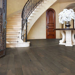 Charger l'image dans la visionneuse de galerie, French Oak Santa Cruz solid hardwood flooring in grey with distressed finish