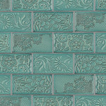 Load image into Gallery viewer, Merola Tile Antic Feelings Lava Verde 3 inch x 6 inch Ceramic Wall Tile – 4 sq.ft./case Glossy Patterned Finish