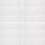 Load image into Gallery viewer, Modamo Brooklyn Décor Glossy White Ceramic Wall Tile 12 inch Width 36 inch Length 14.53 sq ft/case Large Format Glossy Finish