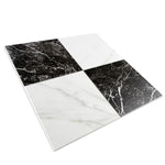 Charger l'image dans la visionneuse de galerie, Merola Tile Ruzzini 17.88 inch x 17.88 inch Porcelain Floor and Wall Tile 13.5 sq ft per Case Marble Look Checkboard