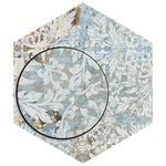 Load image into Gallery viewer, Merola Carpet Hex Tapestry Natural Porcelain Tile 9.88 inch x 11.25 inch 10.03 sq. ft./case Matte Textured Hexagon Vintage Finish