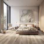 Charger l'image dans la visionneuse de galerie, Home Decorators Collection Wilshere Willow 9 in. x 60 in. Light Brown Wood Look Waterproof Click Lock Vinyl Plank Flooring (22.44 sq. ft.)