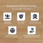 Load image into Gallery viewer, GUOYA Urban Oak 12mm x 8 in. x 48.25 in. Waterproof Laminate Flooring – Grey Wood Look (20.45 sq.ft./case)