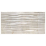 Load image into Gallery viewer, Merola Tile Deco Dubai Pearl Porcelain Wall Tile 0.31 inch Thick x 12.5 inch Wide x 24.5 inch Long – 10.96 sq. ft./Case, Textured Semi-Gloss Finish
