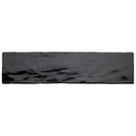 Load image into Gallery viewer, Merola Tile Chester Nero Ceramic Wall Tile 0.35 inch Thick 3 inch Wide 5.72 sq ft/case Glossy Subway Finish