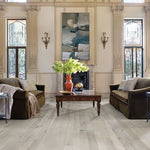 Load image into Gallery viewer, French Oak Light House solid hardwood flooring with distressed matte finish in white