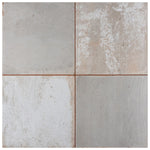 Load image into Gallery viewer, Merola Tile Kings Clay Checker Silver Ceramic Floor and Wall Tile 0.37 inch Thick 17.63 inch Wide 10.95 sq. ft. per Case – Low Sheen Vintage Finish