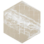 Load image into Gallery viewer, Merola Carpet Hex Tapestry Natural Porcelain Tile 9.88 inch x 11.25 inch 10.03 sq. ft./case Matte Textured Hexagon Vintage Finish