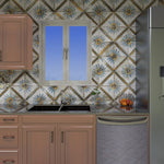 Charger l'image dans la visionneuse de galerie, Merola Tile Kings Marrakech Blue 17-5/8 inch x 17-5/8 inch Matte Textured Ceramic Floor and Wall Tile – 10.95 sq. ft. per Case