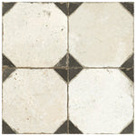 Charger l'image dans la visionneuse de galerie, Carrelage en céramique pour sol et mur Merola Tile Kings Yard Nero 44,78 cm x 44,78 cm – 1,02 m²/caisse Motif mat