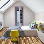 Load image into Gallery viewer, Deco Products COLORS Floor-Wall Old Brown Wood Aged 6-inch x 36-inch Painted Style Luxury Vinyl Plank (30 sq. ft./case)