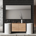 Charger l&#39;image dans la visionneuse de galerie, 12 in. x 12 in. Matte Porcelain Mosaic Floor and Wall Tile
